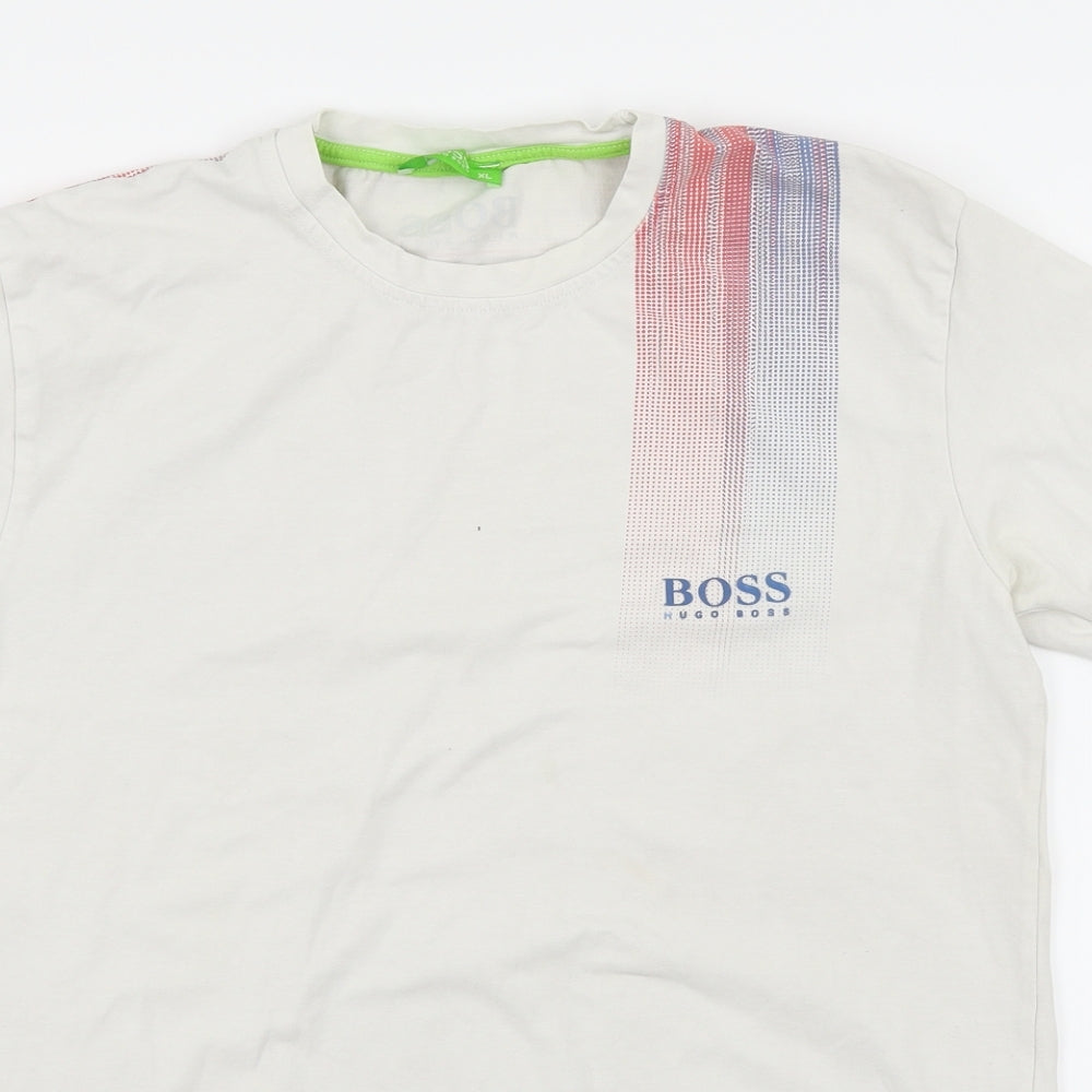 HUGO BOSS Mens White    T-Shirt Size XL