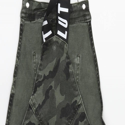 Tiffy & Staff Womens Green Camouflage  Dungarees Trousers Size XS