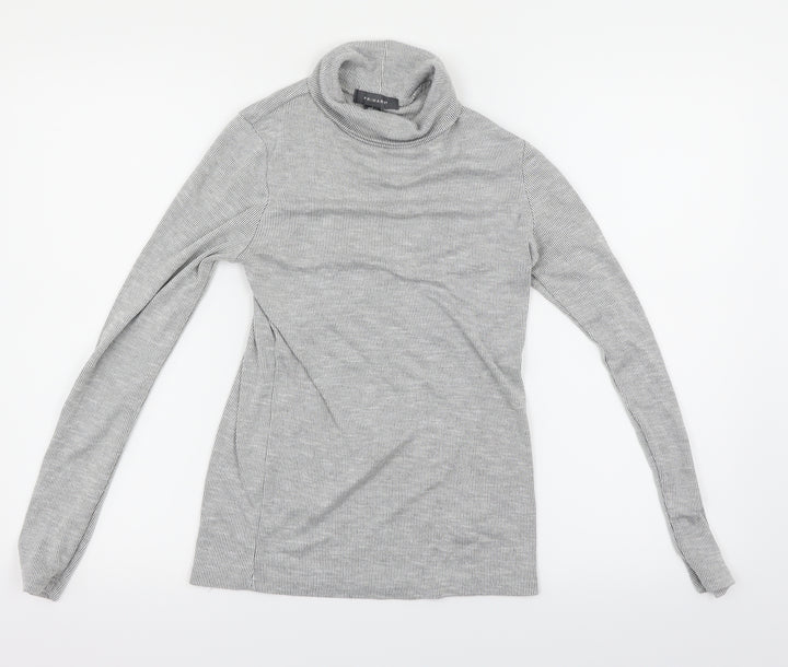 Primark Womens Grey Striped  Pullover Jumper Size 12