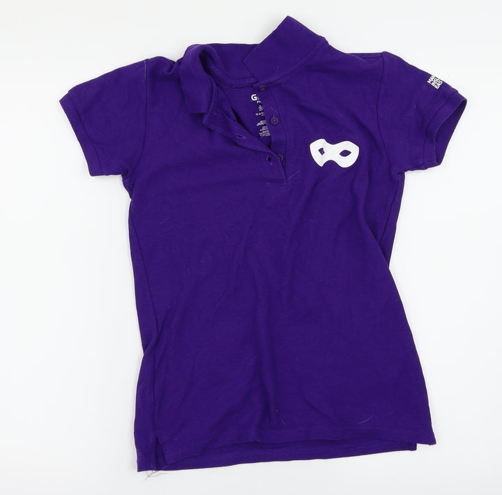 Gildan Womens Purple   Basic Polo Size S