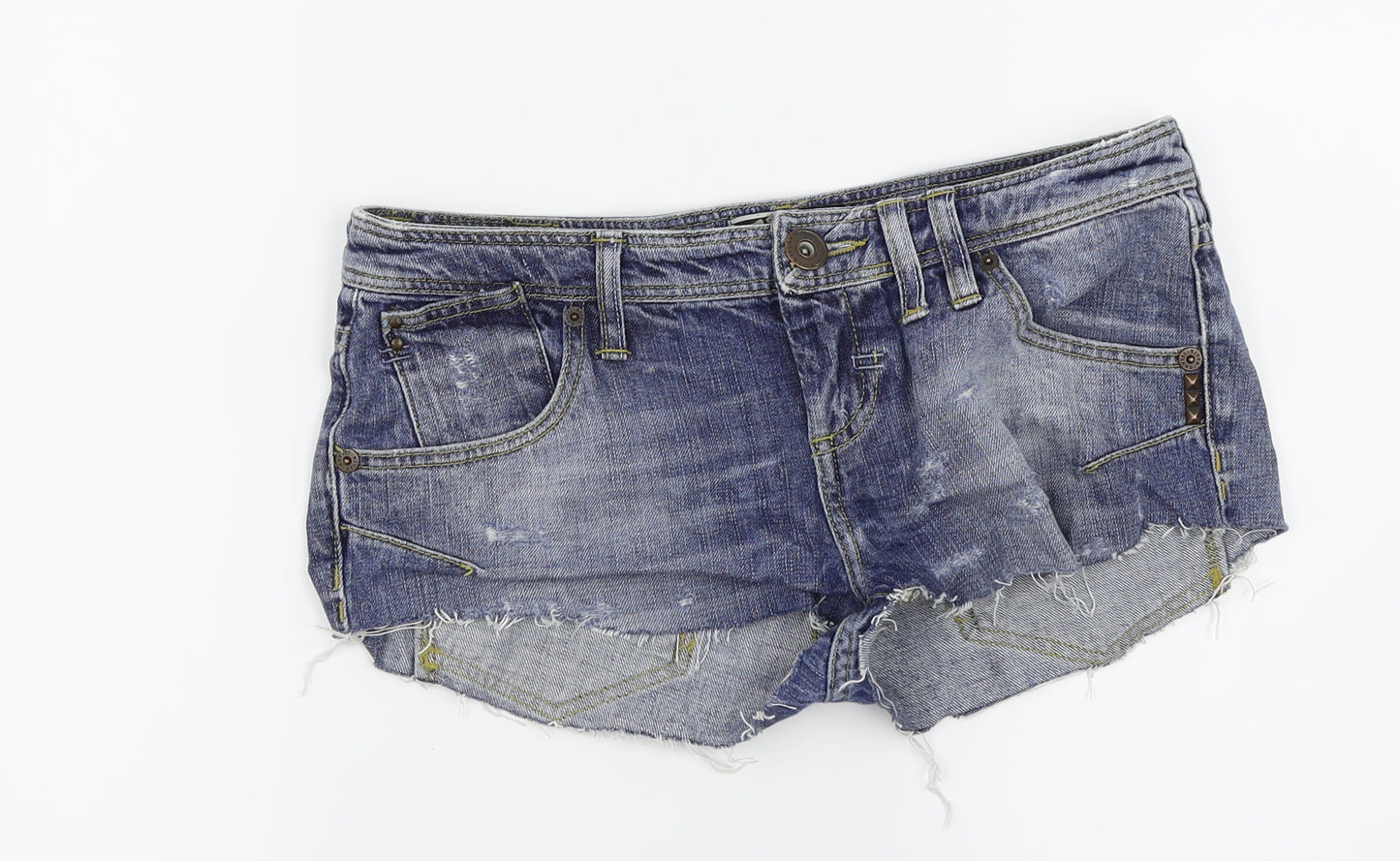 River Island Womens Blue  Denim Cut-Off Shorts Size 8 - Denim Shorts