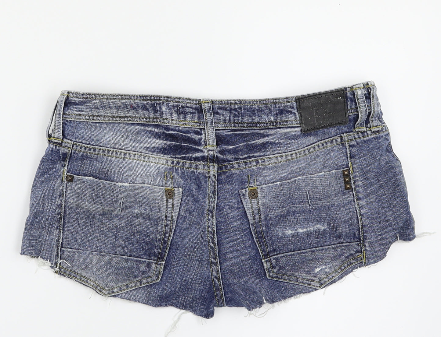 River Island Womens Blue  Denim Cut-Off Shorts Size 8 - Denim Shorts