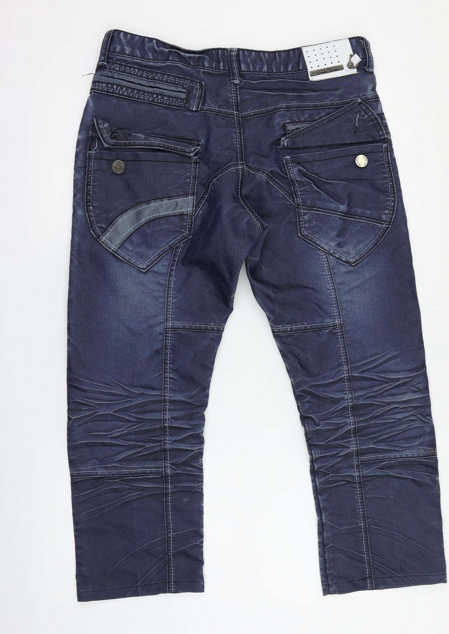 Cru-10 Mens Blue   Straight Jeans Size 34 in L24 in