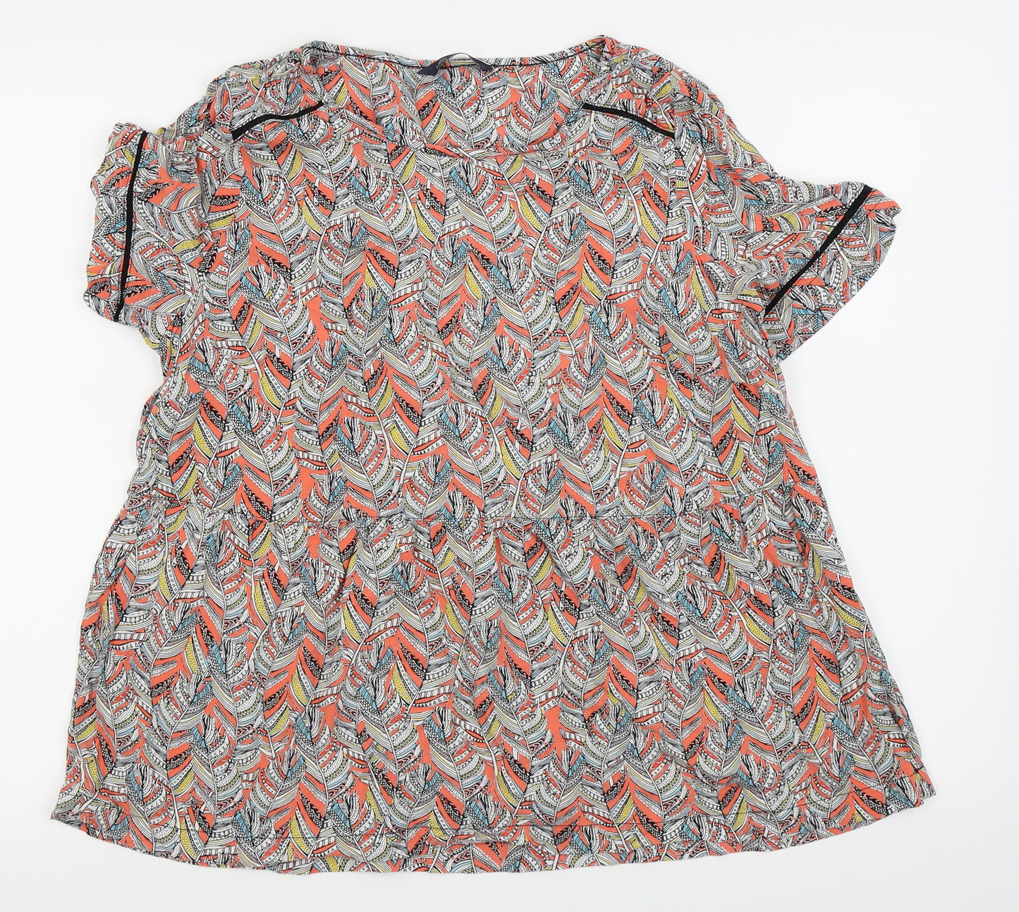 M&S Womens Multicoloured   Basic T-Shirt Size 16