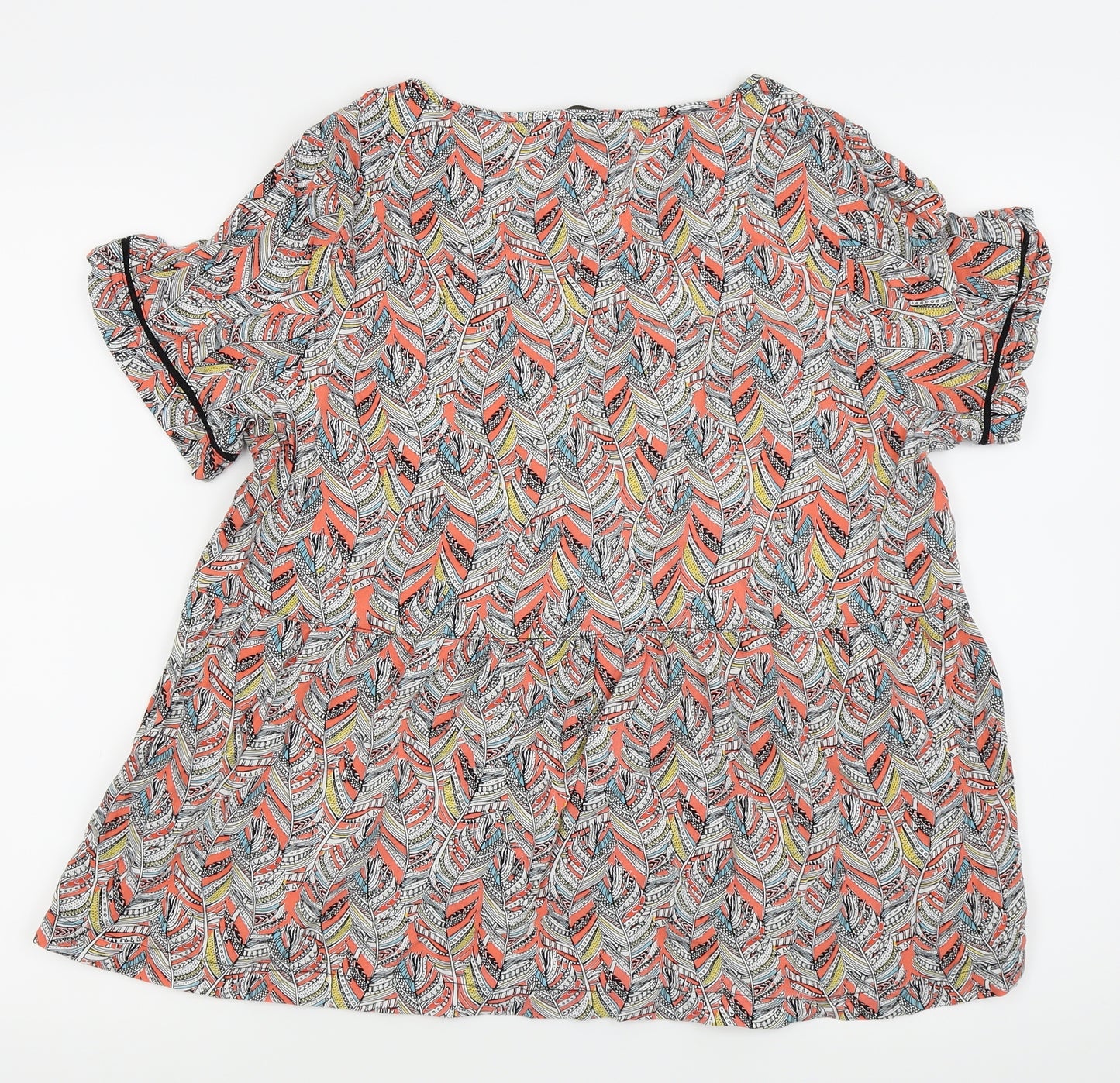 M&S Womens Multicoloured   Basic T-Shirt Size 16