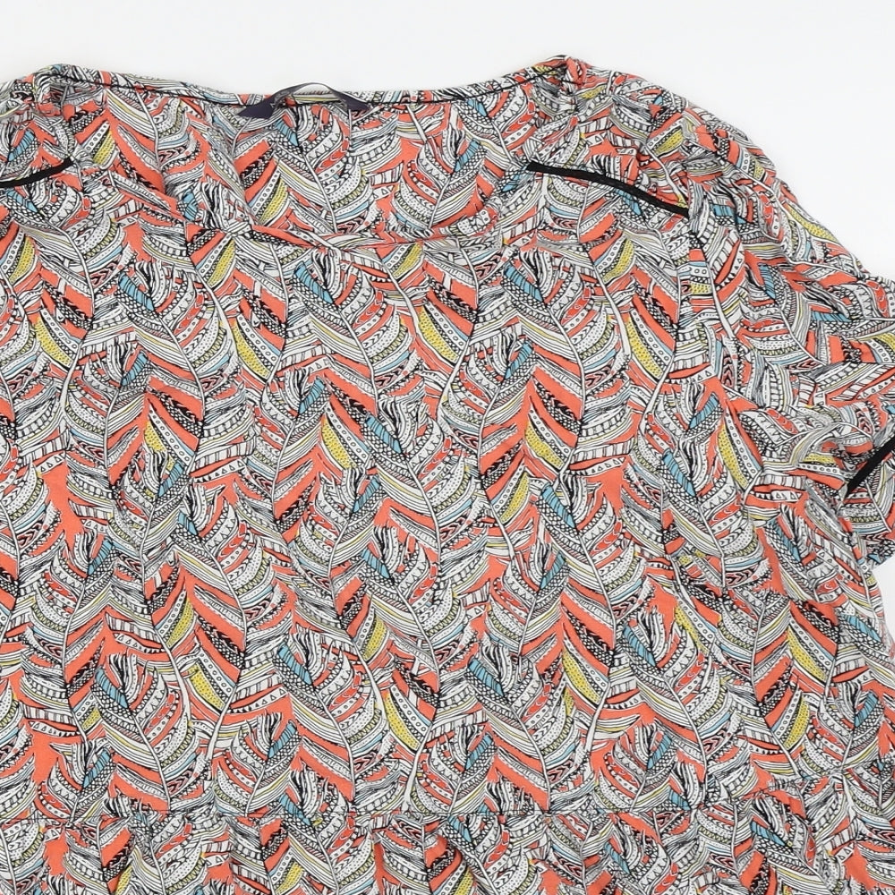 M&S Womens Multicoloured   Basic T-Shirt Size 16