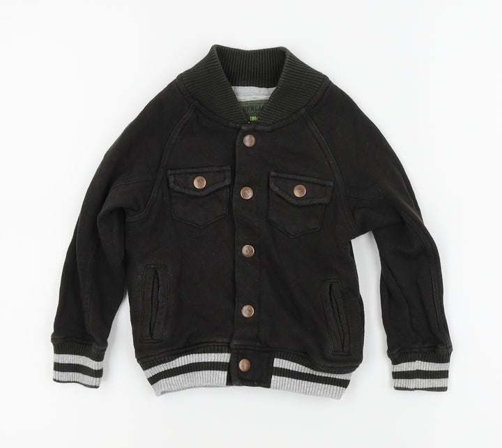 worwear & co Boys Black   Pullover Jumper Size 18-24 Months  - button up jackets