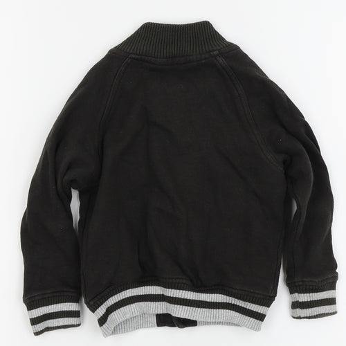 worwear & co Boys Black   Pullover Jumper Size 18-24 Months  - button up jackets