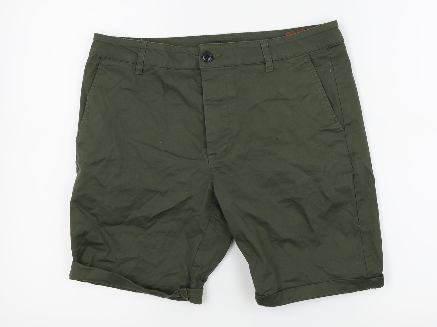 ASOS Mens Green   Chino Shorts Size 30 in
