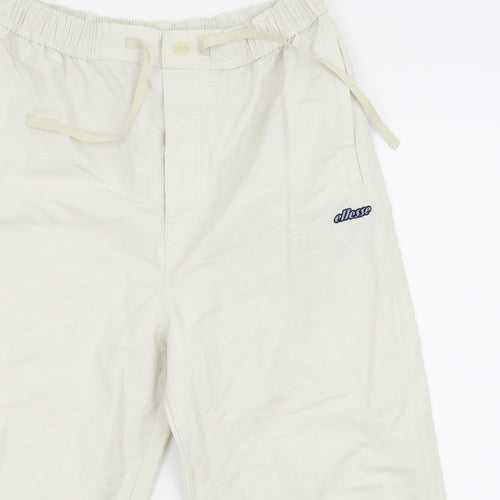 ellesse Womens White   Cropped Trousers Size M