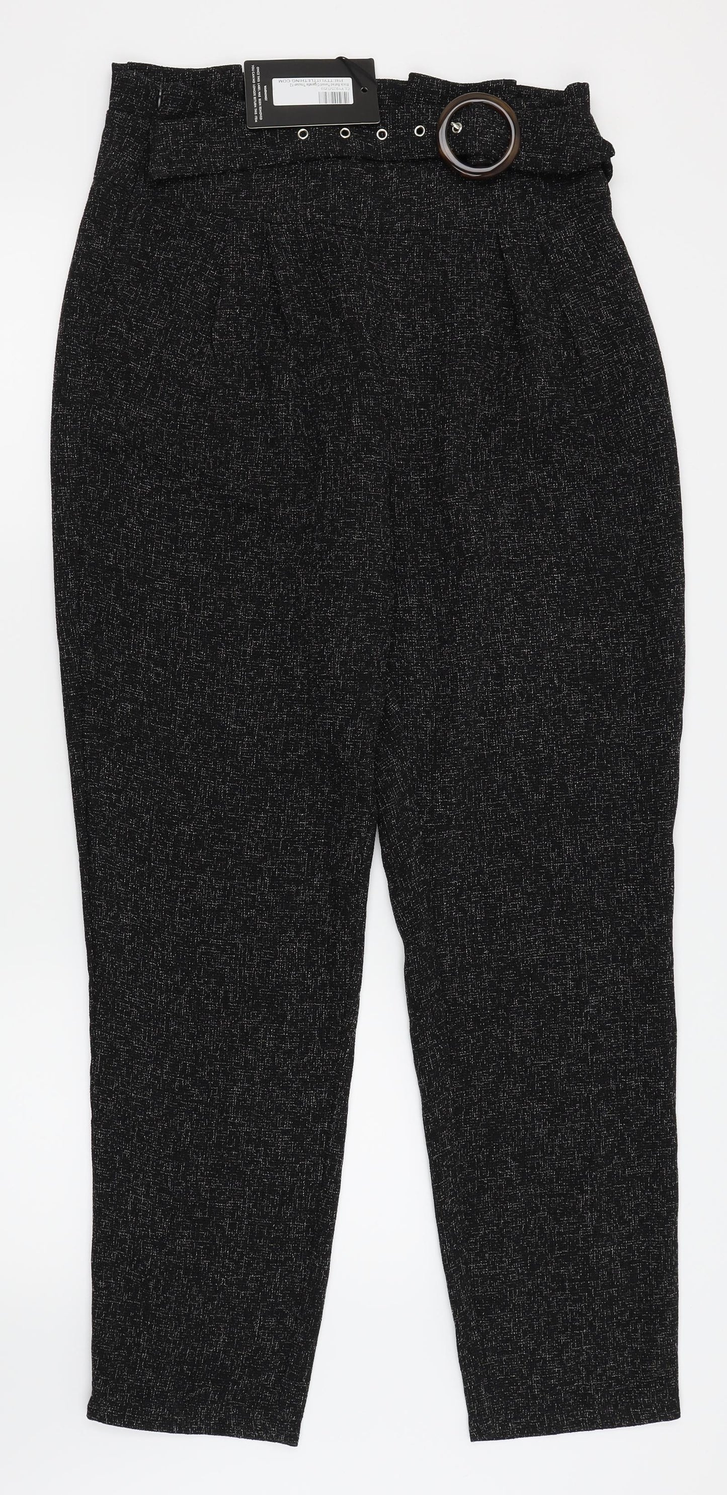 PLT Womens Black   Trousers  Size 12 L27.5 in