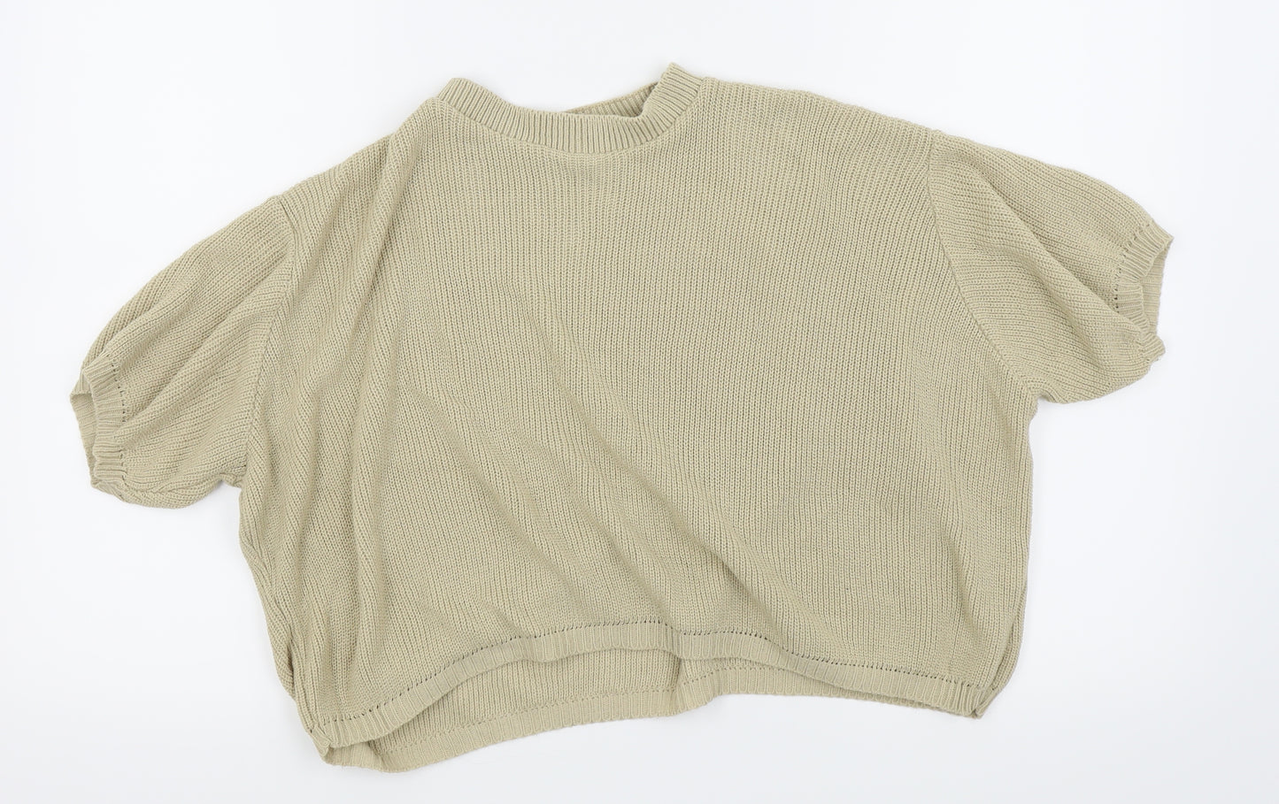 Nasty Gal Womens Beige   Pullover Jumper Size M  - Crop jumper