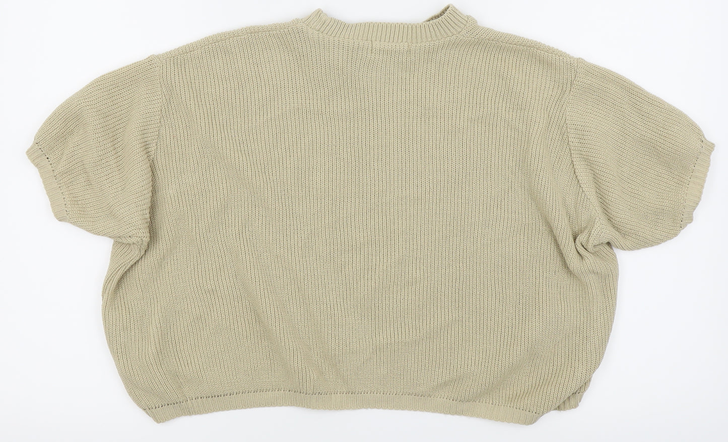 Nasty Gal Womens Beige   Pullover Jumper Size M  - Crop jumper