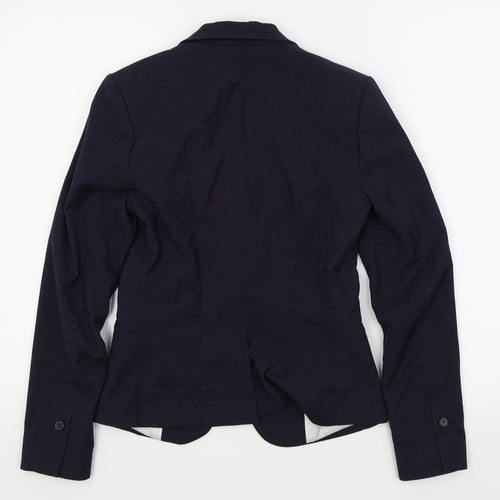 H&M Womens Black Polka Dot  Jacket Blazer Size 6