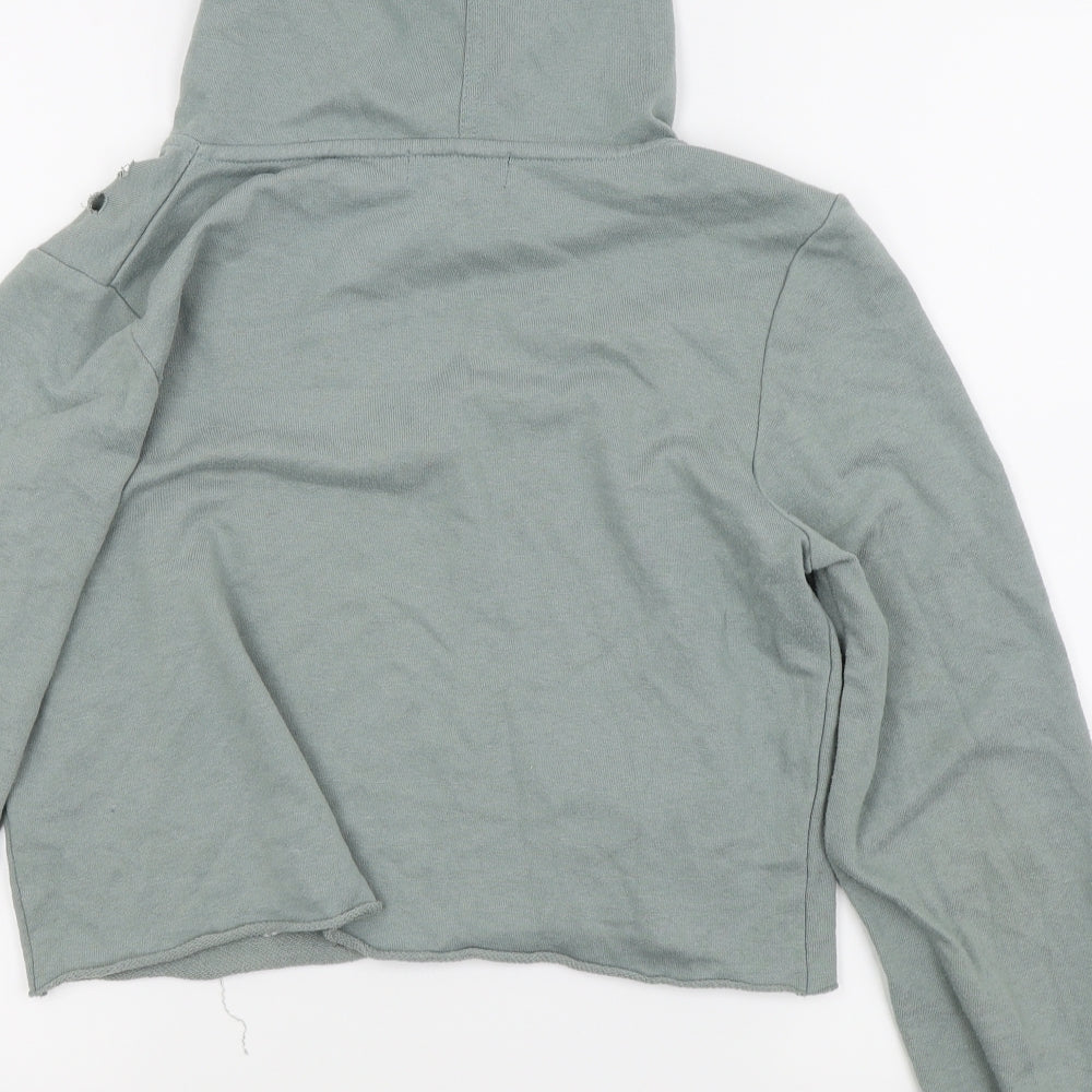 Primark Womens Green   Pullover Jumper Size 10  - ripped/cropped jumper