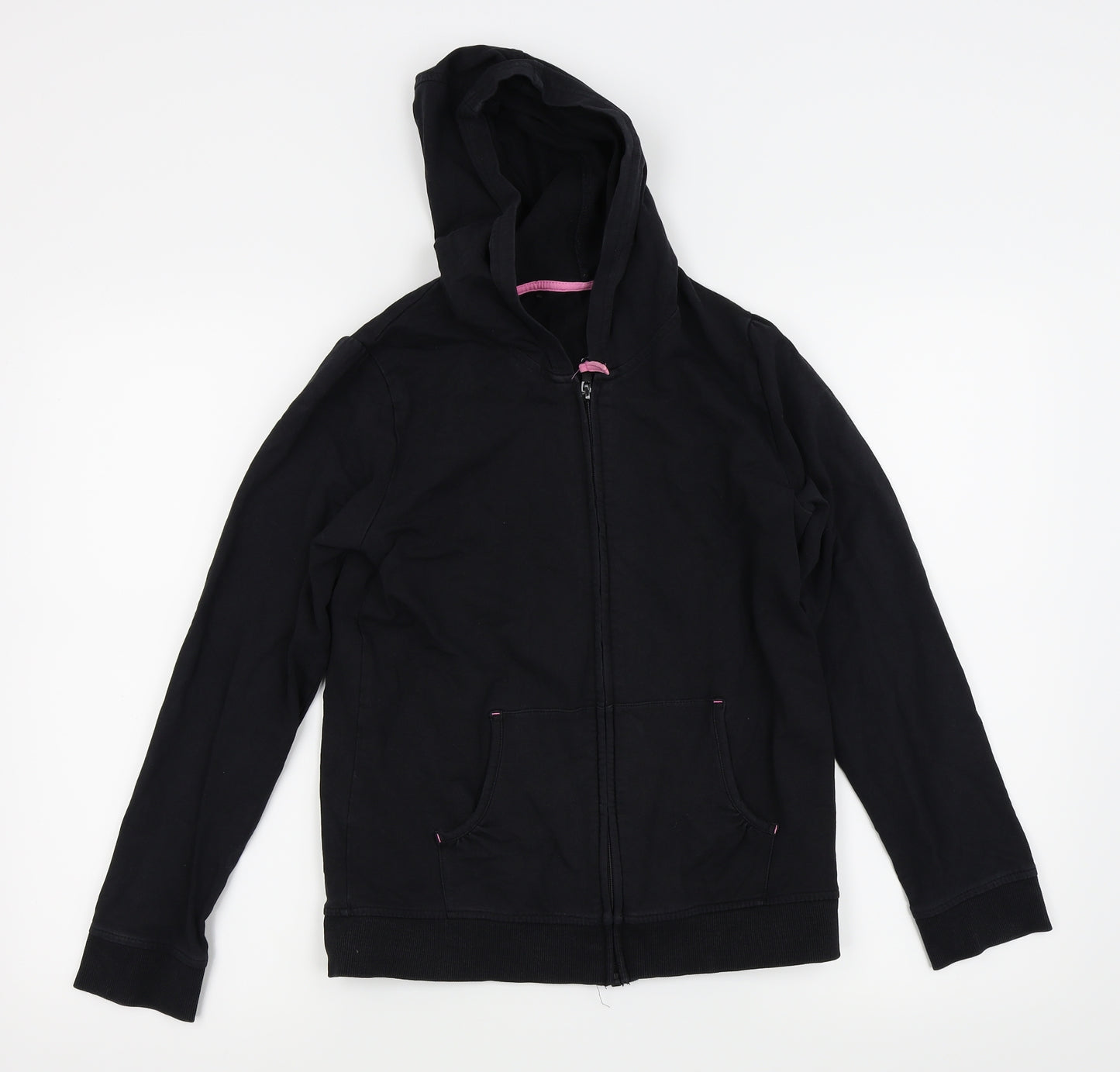 Asda George Girls Black   Full Zip Jumper Size 12-13 Years