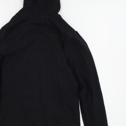 Asda George Girls Black   Full Zip Jumper Size 12-13 Years