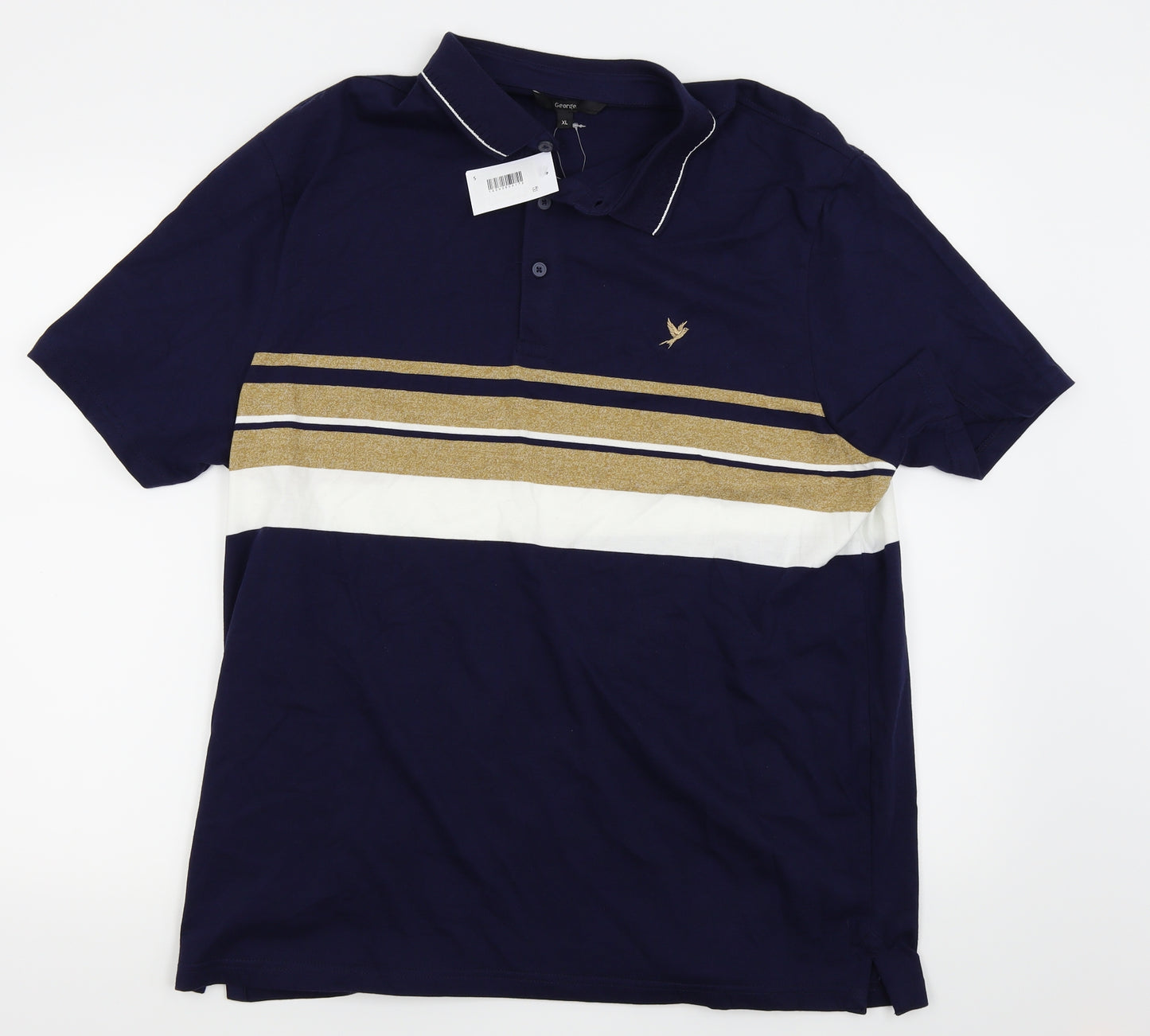 Asda George Mens Blue    Polo Size XL