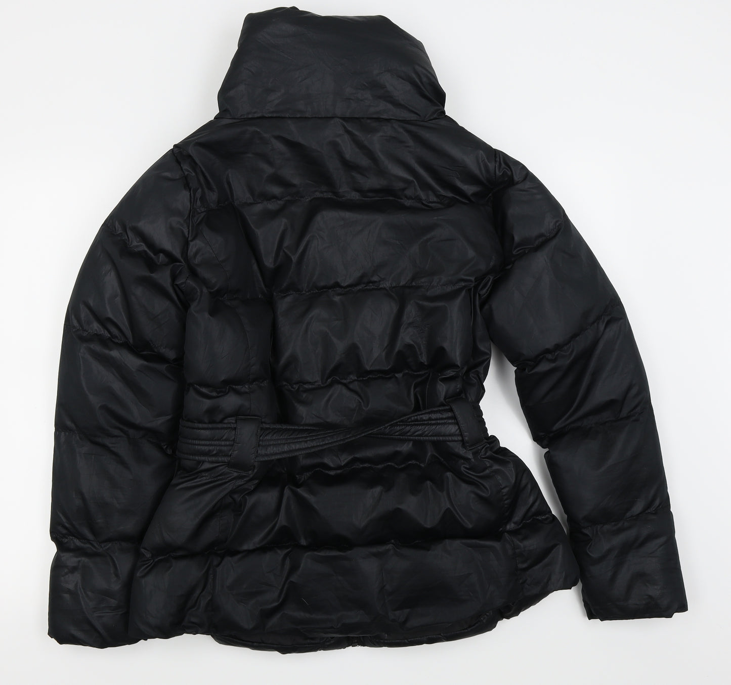 Brave Soul Womens Black   Puffer Jacket Coat Size 16