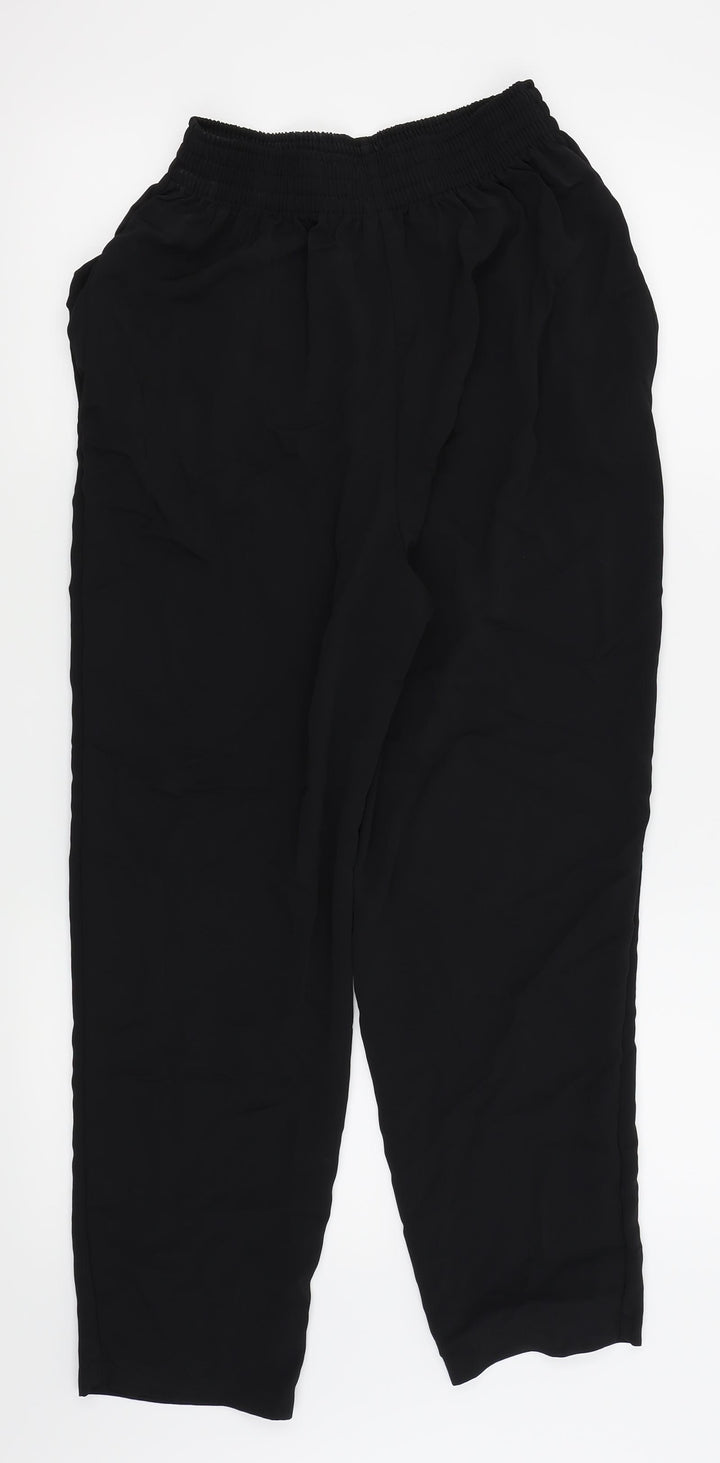 NEXT Womens Black Jogger Trousers Size 10 L24 in