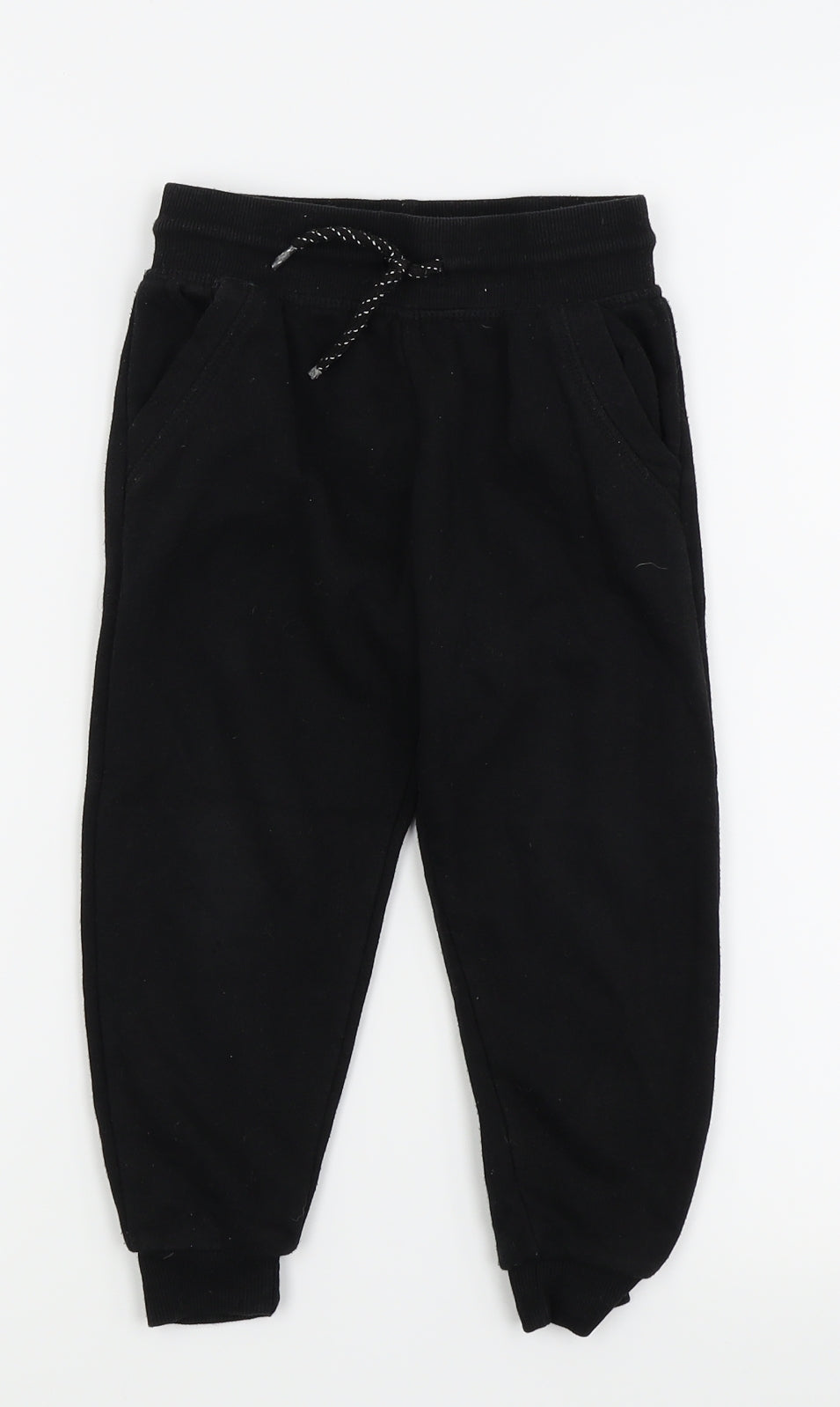Primark Boys Black   Jogger Trousers Size 3-4 Years