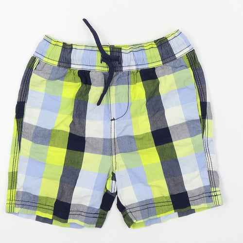 pre worn Boys Multicoloured Check  Chino Shorts Size 6 Years