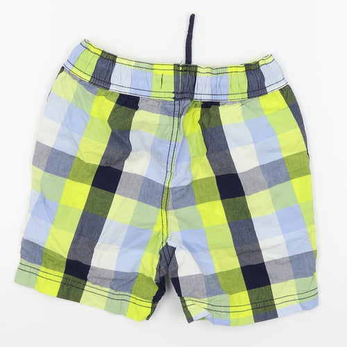 pre worn Boys Multicoloured Check  Chino Shorts Size 6 Years