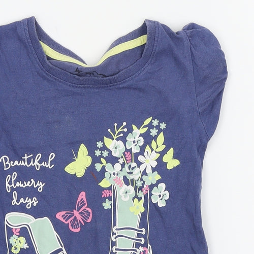 max Girls Blue   Basic Polo Size 3-4 Years