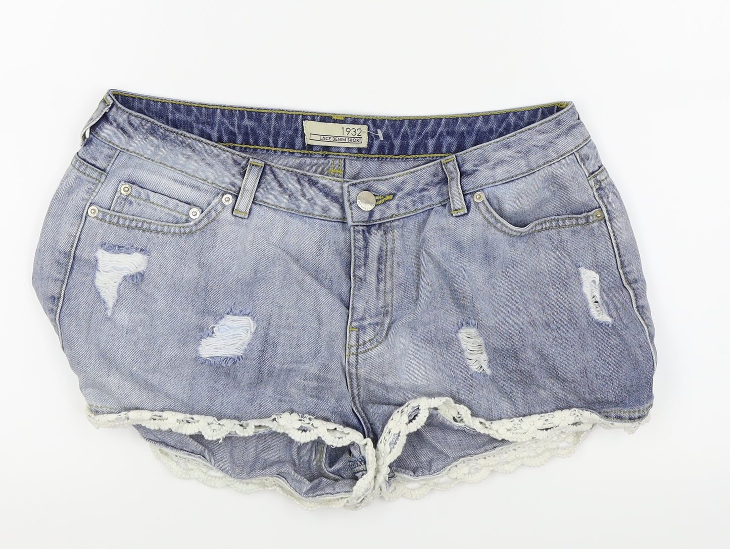 South Womens Blue   Hot Pants Shorts Size 14