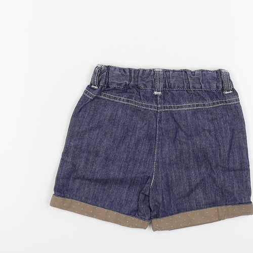 Vertbaudet Girls Blue   Capri Trousers Size 18 Months  - shorts
