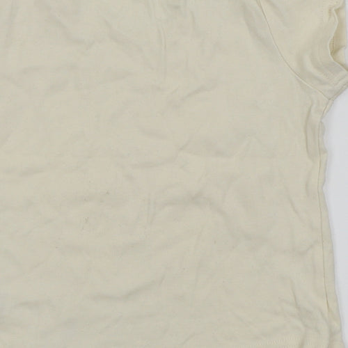 M&S Girls White   Basic T-Shirt Size 6 Years