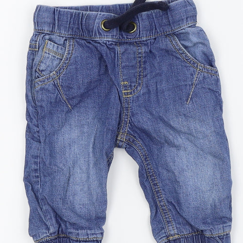 F&F Boys Blue   Cargo Jeans Size 3-6 Months