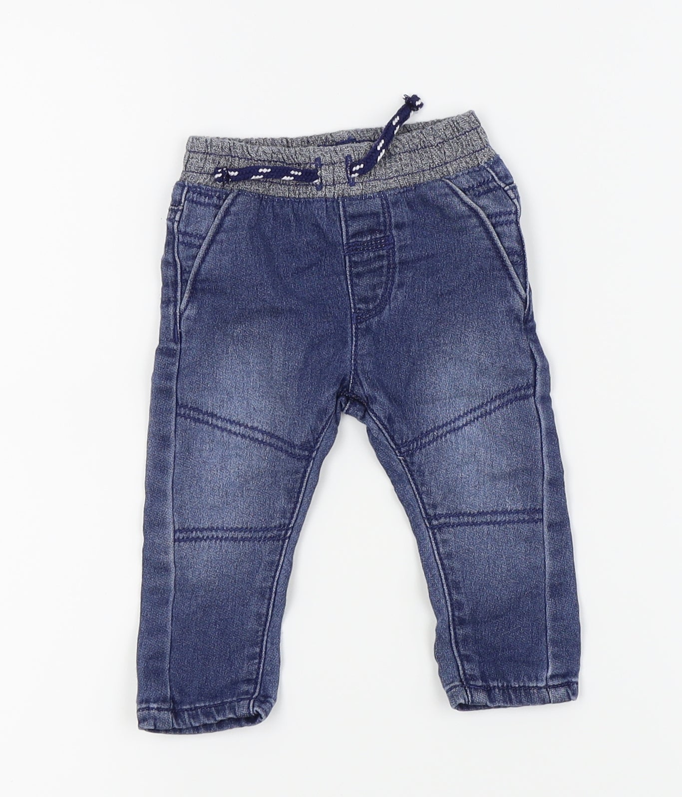 Nutmeg Boys Blue   Cargo Jeans Size 0-3 Months