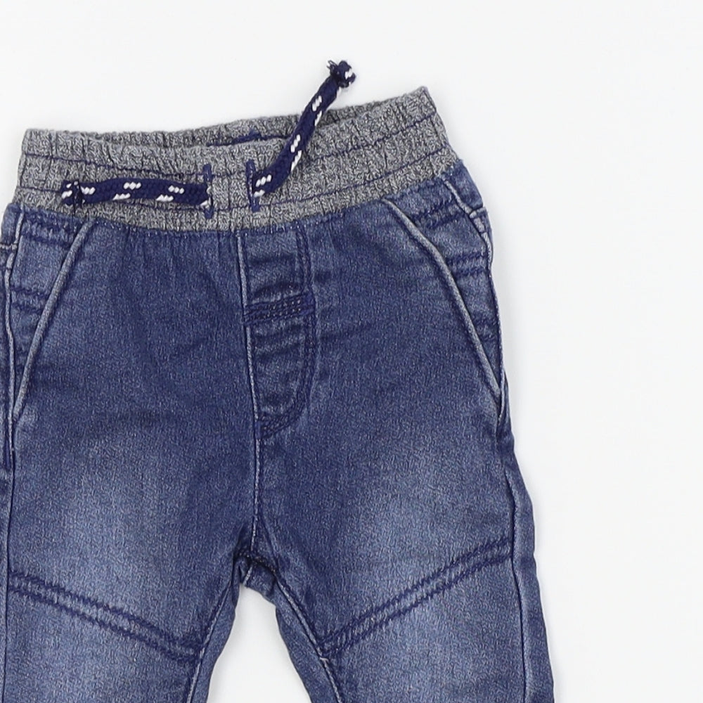 Nutmeg Boys Blue   Cargo Jeans Size 0-3 Months
