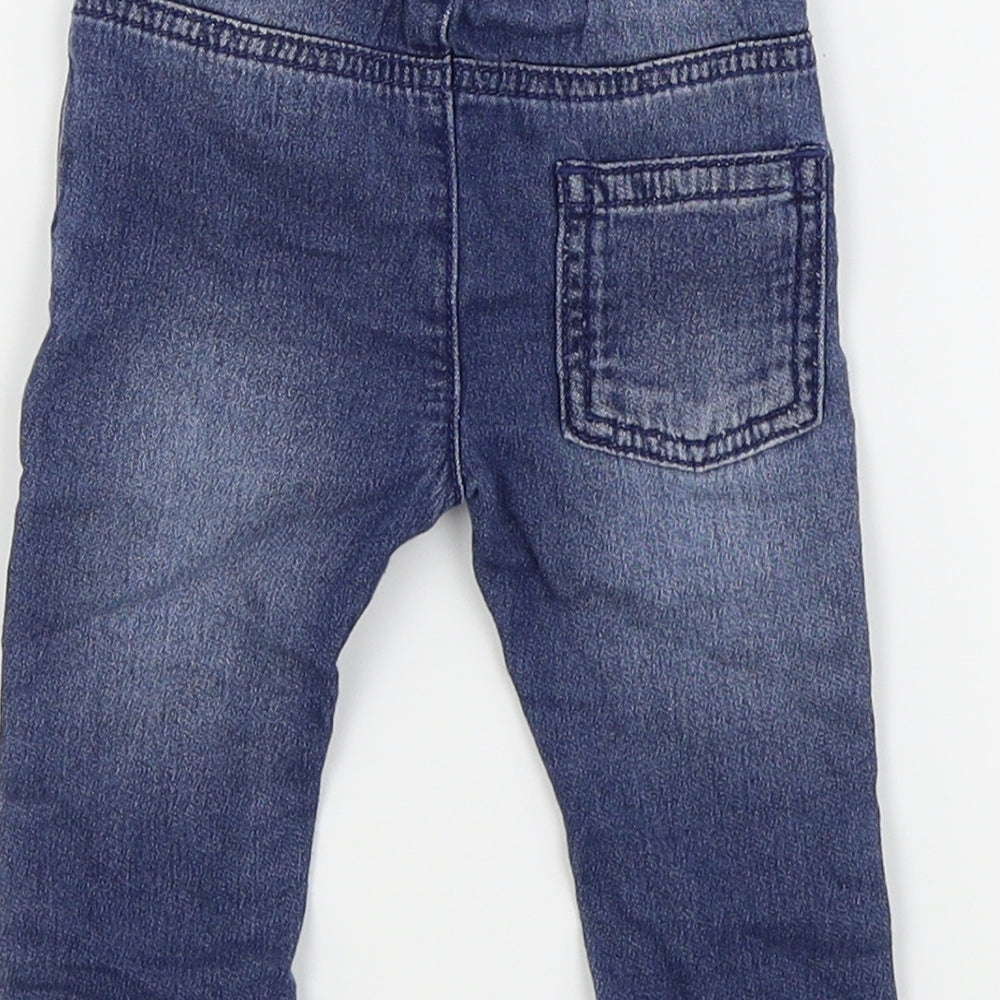 Nutmeg Boys Blue   Cargo Jeans Size 0-3 Months