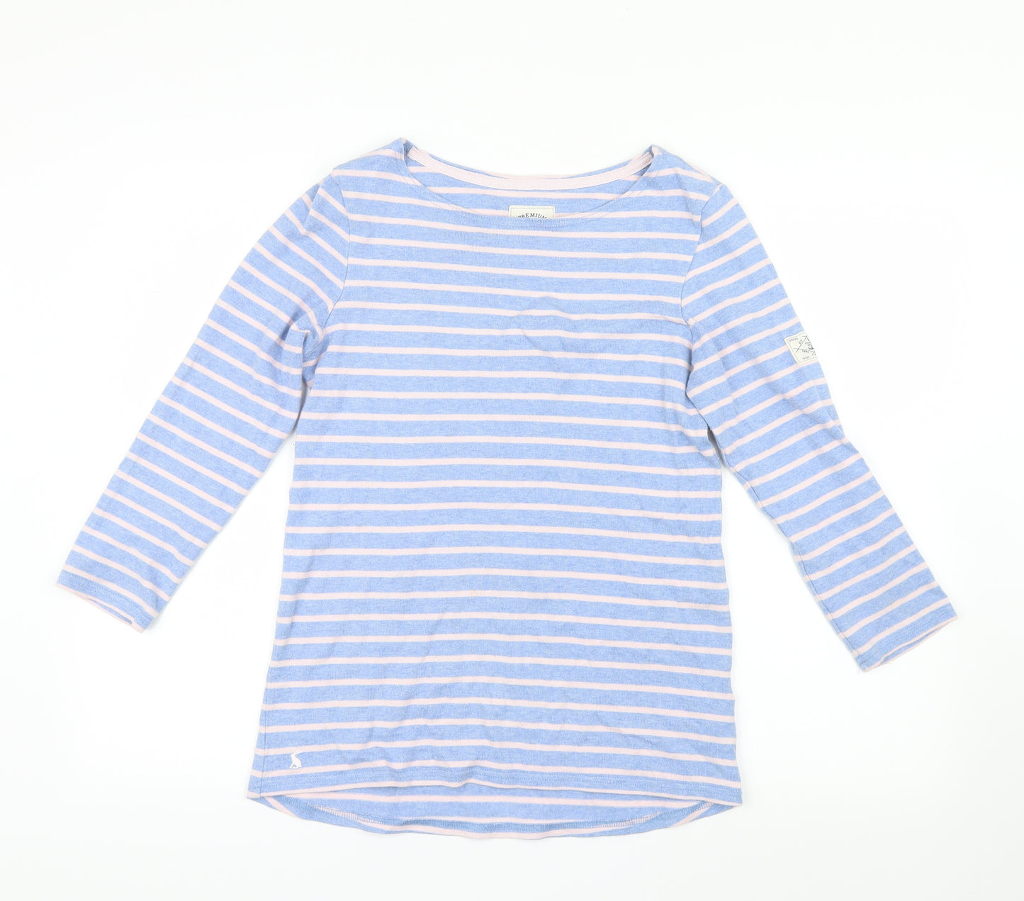 Joules Womens Purple Striped Knit Pullover Jumper Size 10