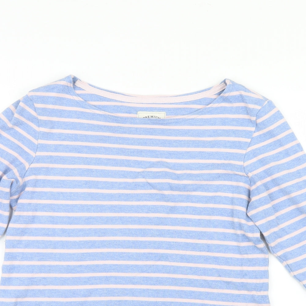 Joules Womens Purple Striped Knit Pullover Jumper Size 10