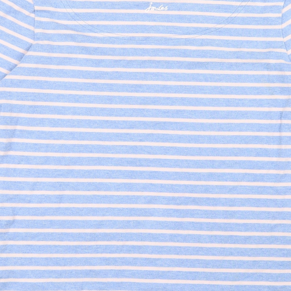 Joules Womens Purple Striped Knit Pullover Jumper Size 10