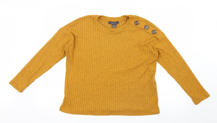 Primark Womens Yellow  Knit Pullover Jumper Size 6