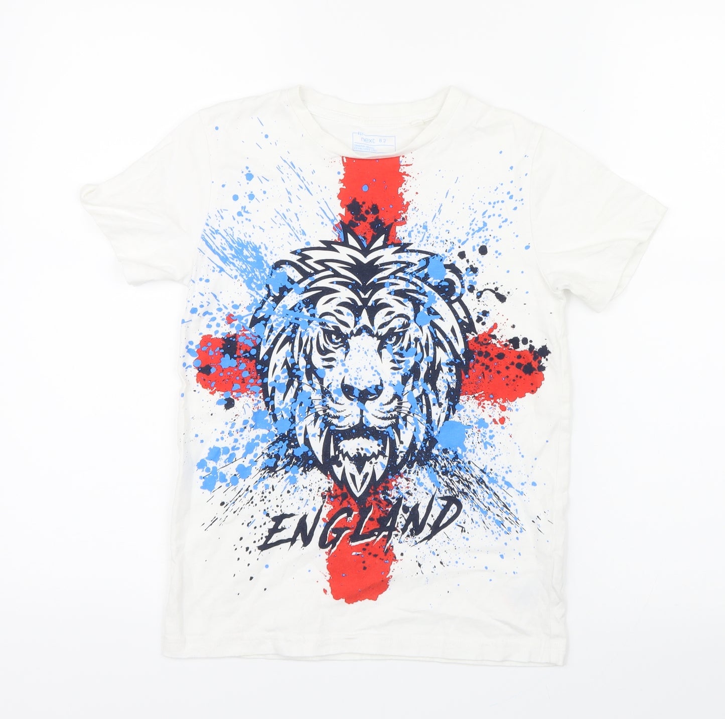 NEXT Boys White   Basic T-Shirt Size 8 Years  - England