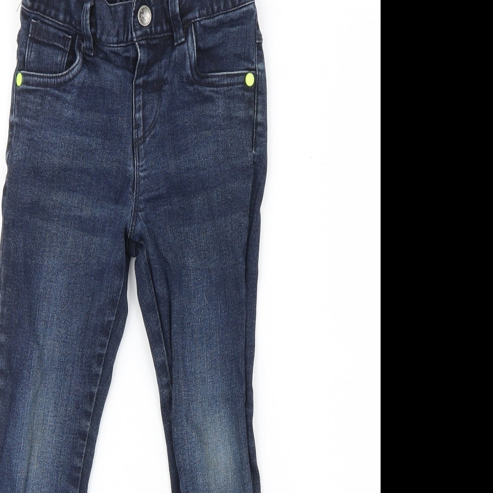 F&F Boys Blue  Denim Straight Jeans Size 4-5 Years