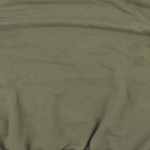 Boohoo Womens Green  Knit Pullover Jumper Size S