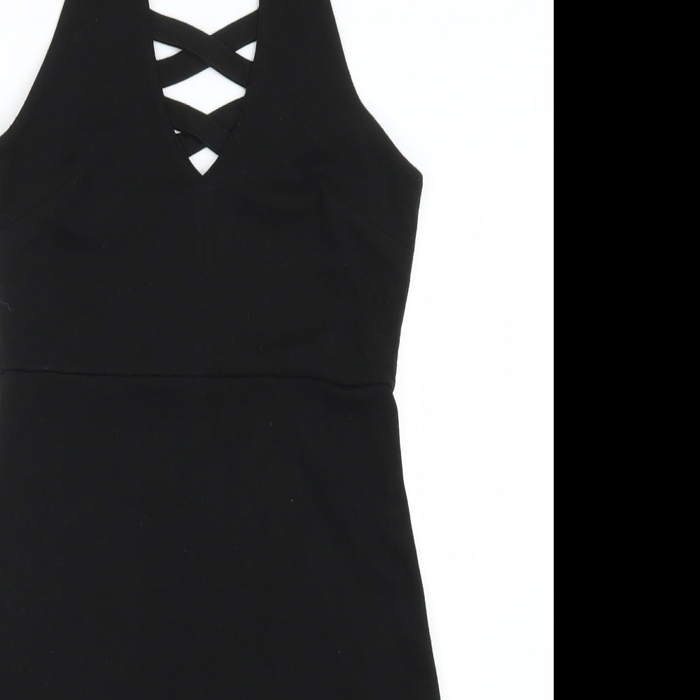 River Island Womens Black   Bodycon  Size 10