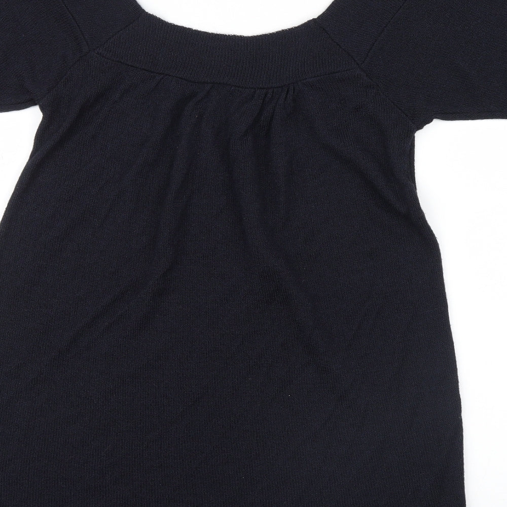 New Look Womens Blue  Knit Mini  Size 8