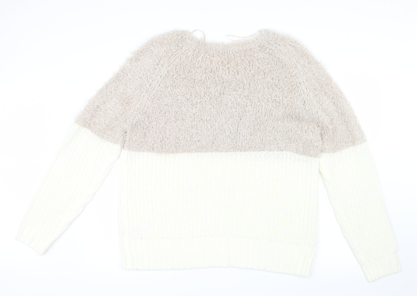 Tu  Womens Beige  Knit Pullover Jumper Size 22