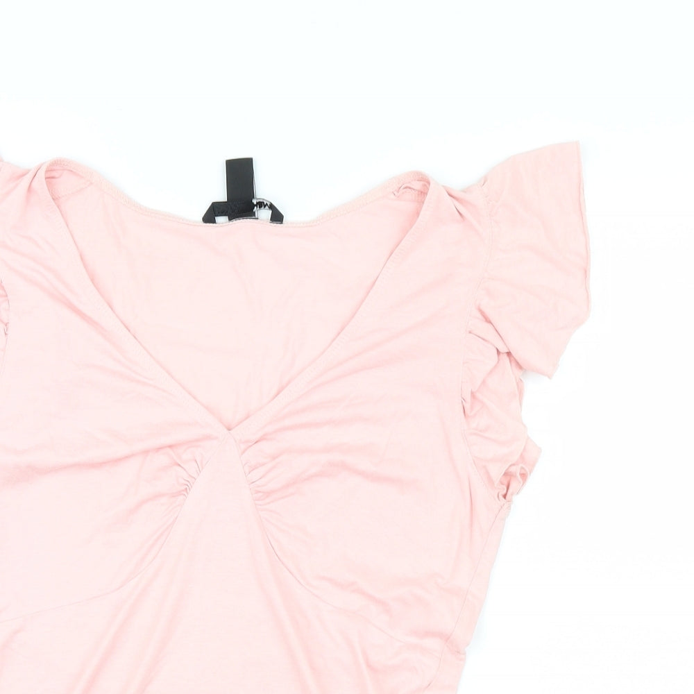 H&M Womens Pink   Basic T-Shirt Size S
