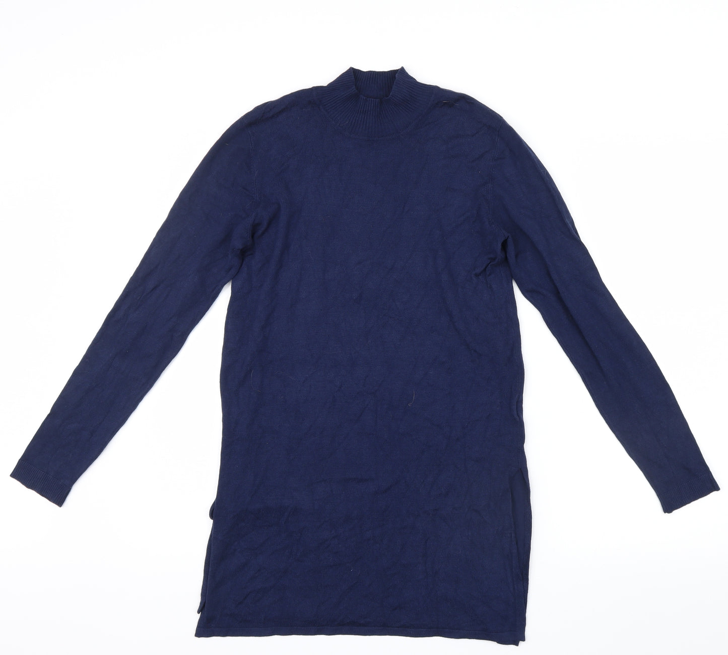 Atmosphere Womens Blue  Knit Basic T-Shirt Size 6  - Long