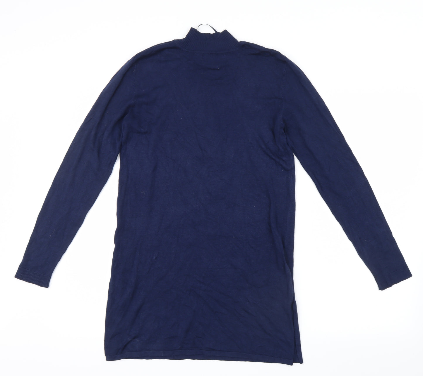 Atmosphere Womens Blue  Knit Basic T-Shirt Size 6  - Long