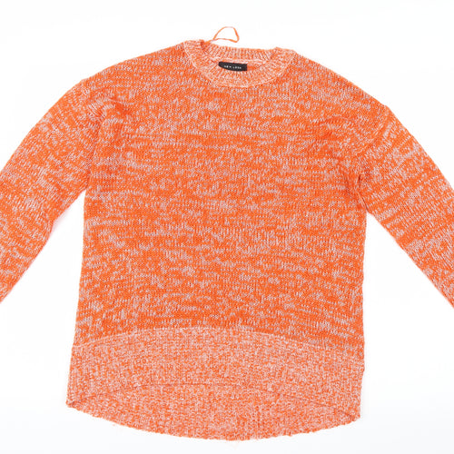 New Look Womens Orange  Knit Pullover Jumper Size S