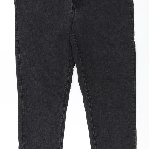 Pep&Co Womens Black  Denim Straight Jeans Size 14 L27 in